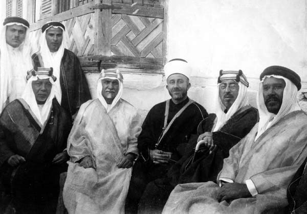 Al-Husseini en su visita a Arabia Saudí 1930