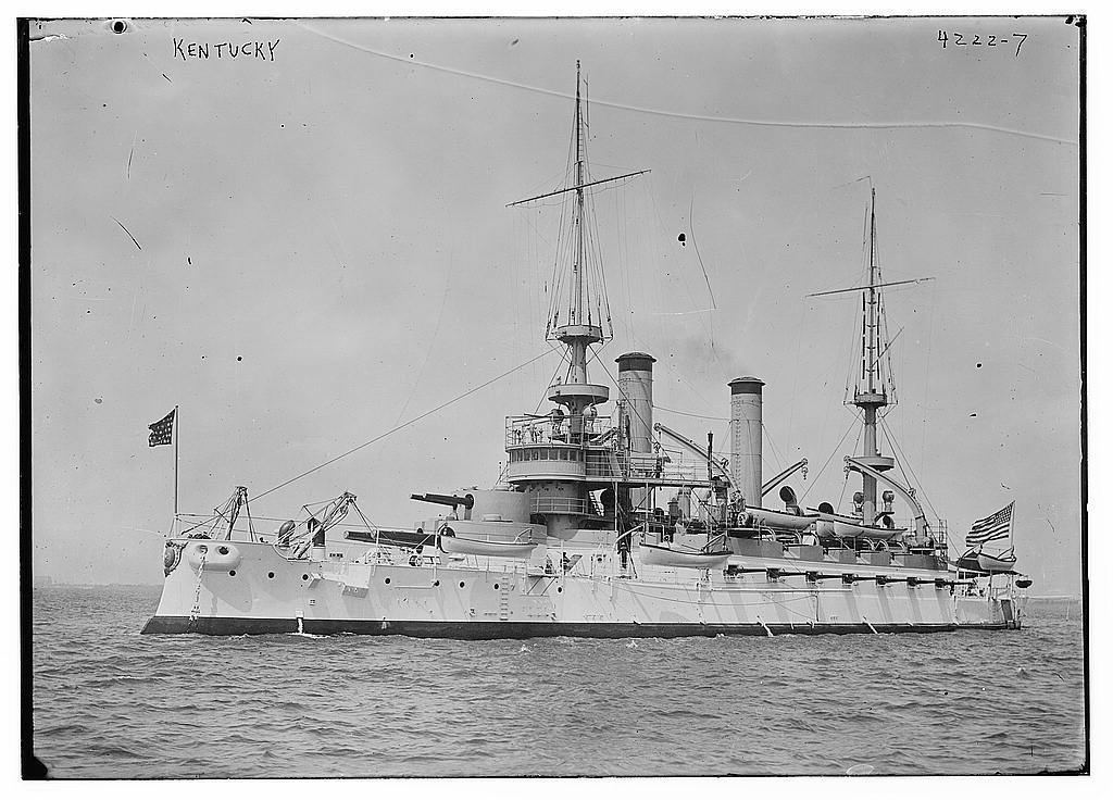 Acorazado Americano del Clase Kearsarge, el USS Kentucky 1898