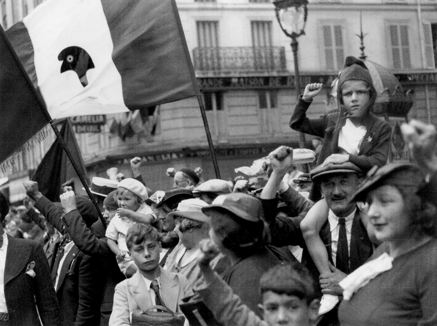 Manifestación de la Sección Francesa de la Internacional Obrera SFIO