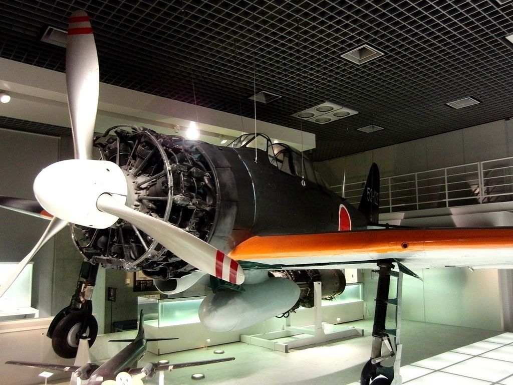 Mitsubishi A6M5 Zero Nº de Serie 4241 está en exhibición en el National Museum of Nature and Science en Tokio, Japón