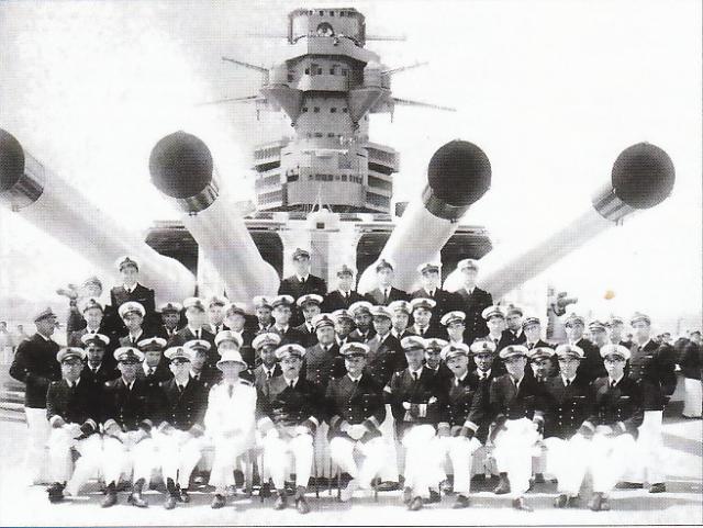 Los Oficiales a bordo del Acorazado Richelieu en 1940