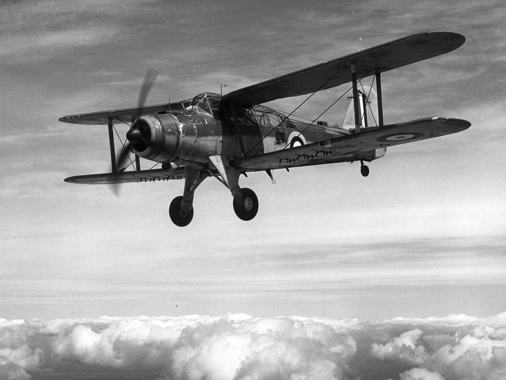 Segundo prototipo del Fairey Albacore L7075 en vuelo, en 1940
