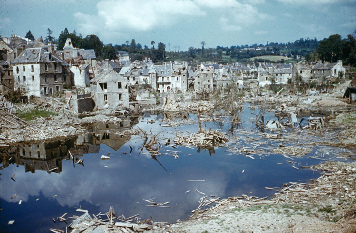 Destrucción en Saint-Lô, verano de 1944