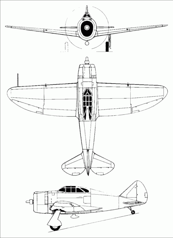 Perfil de un Republic P-43A