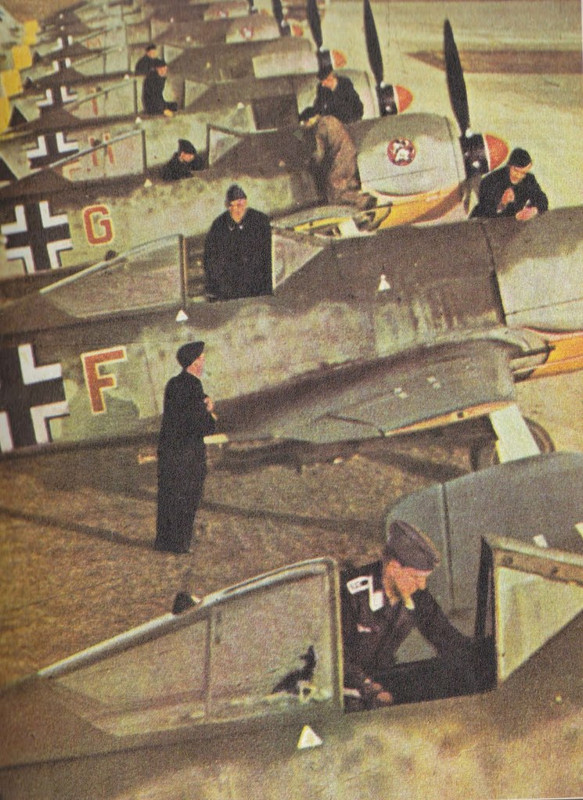 Puesta a punto de varios Focke-Wulf Fw 190