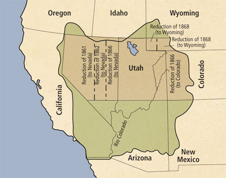 mormons utah state statehouse territorial map plains great deseret americans relationship native historical between