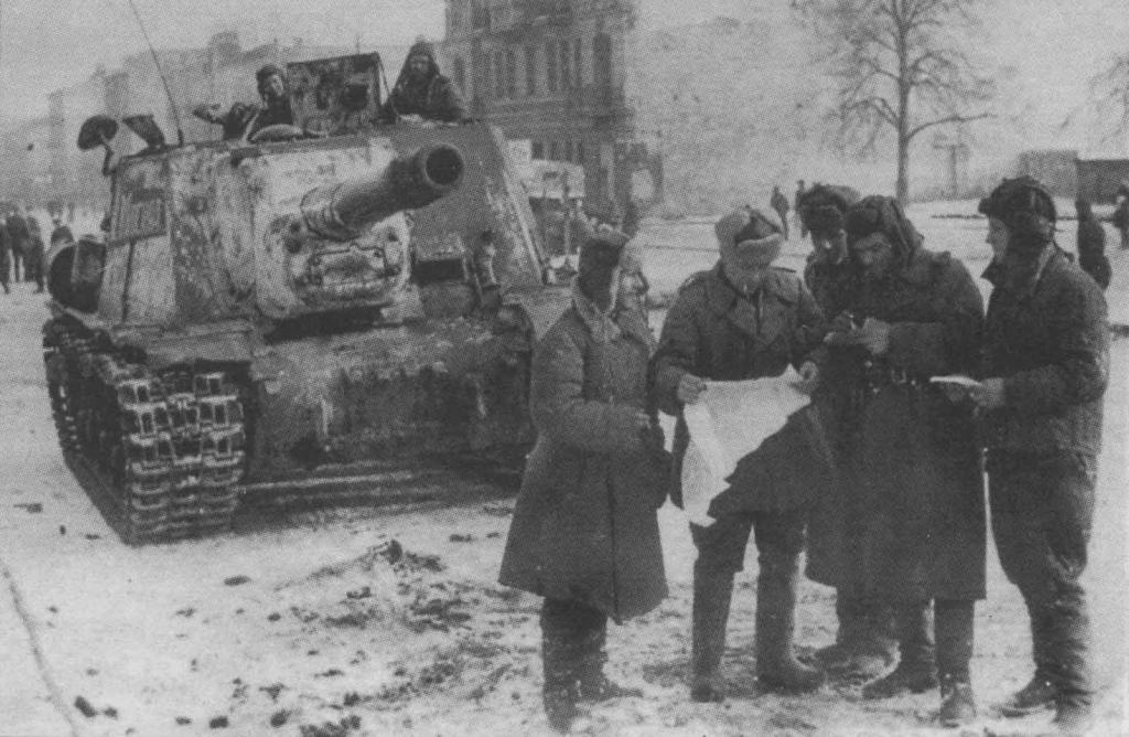 ISU-152 de la 384ª Guardia TSAP, enero de 1945