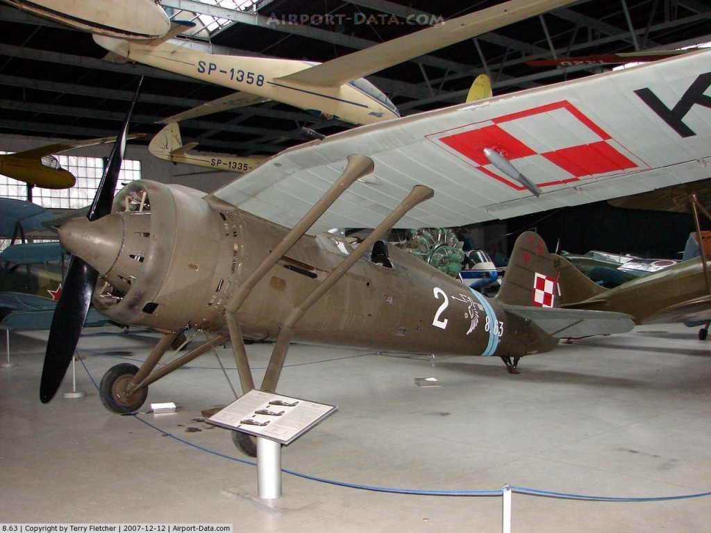 PZL P.24 en el Museo del Ejército del Aire Polaco en Cracovia