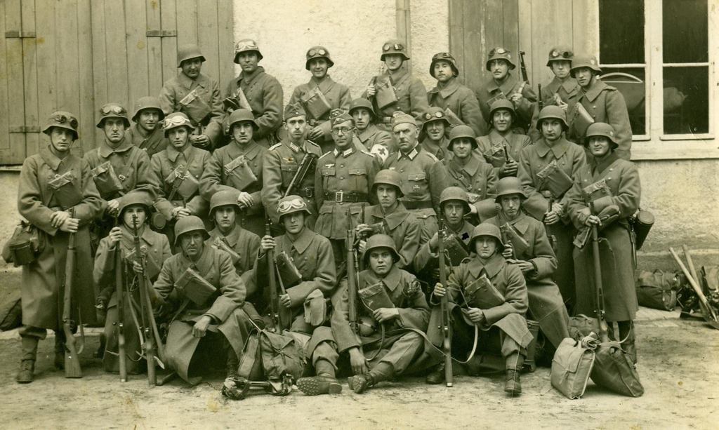 Grupo de Exploración de la Division Azul, en el Campamento de Grafenwoehr, Alemania